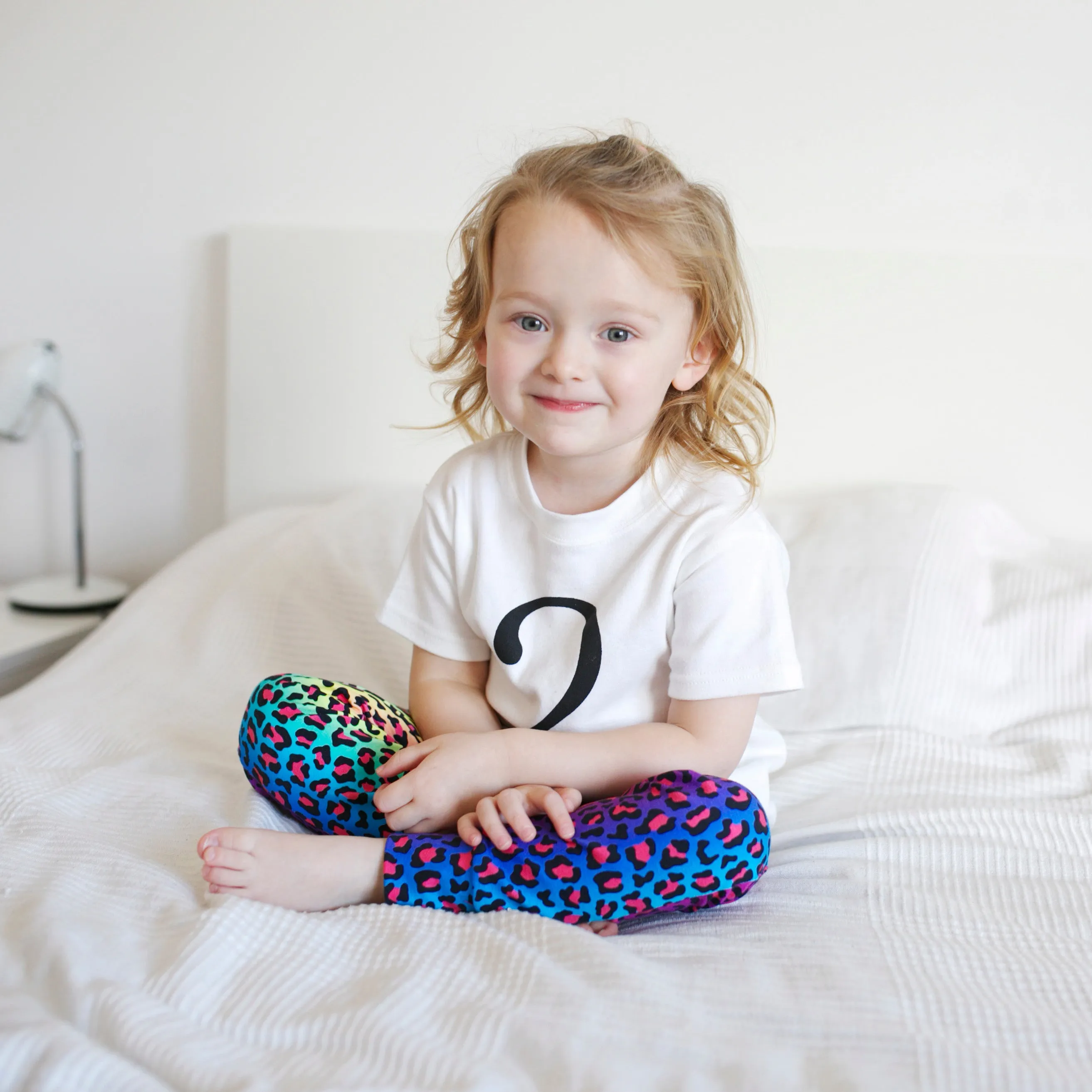 Neon leopard Leggings 0-9 Years