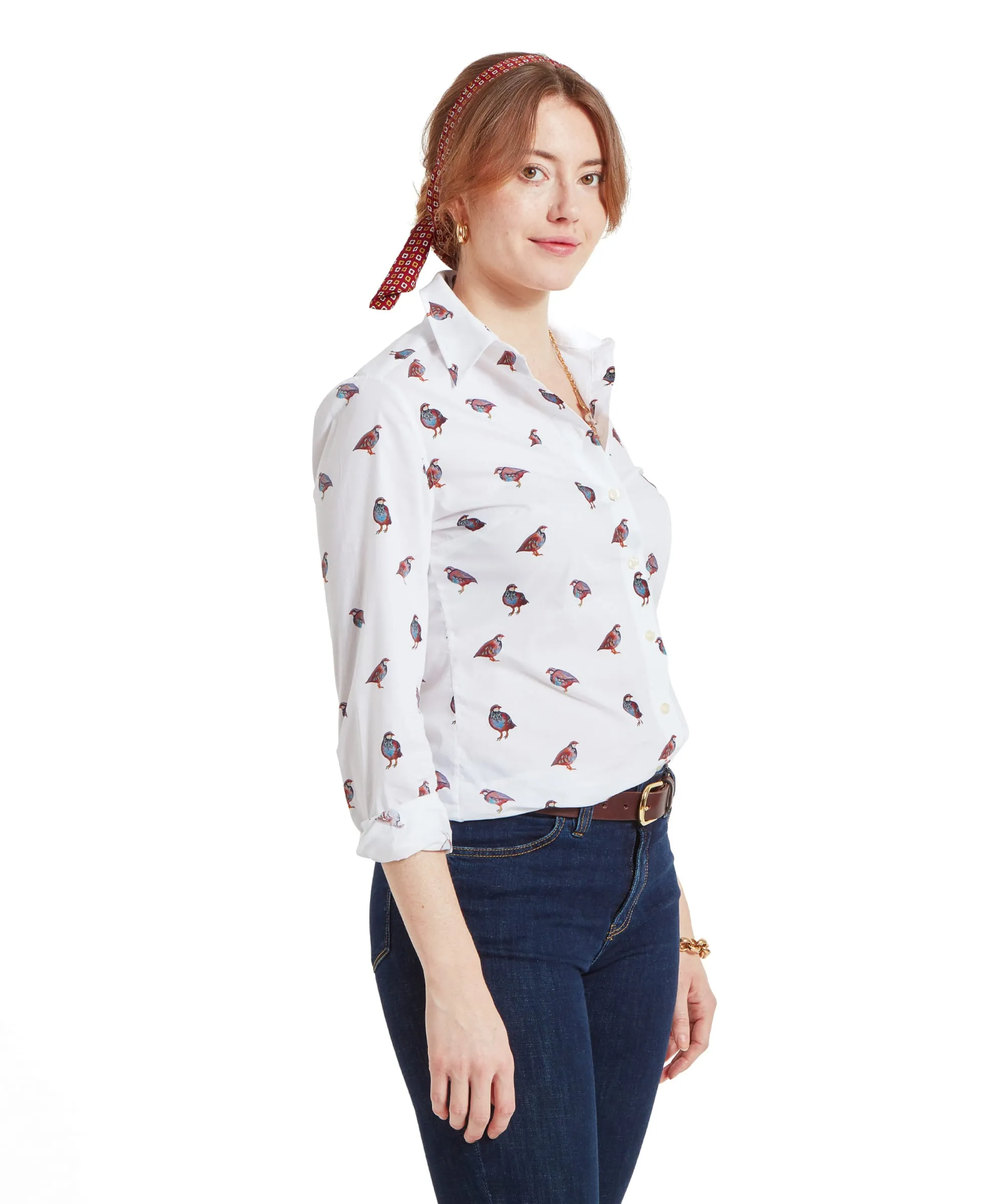 Norfolk Shirt - French Partridge Print