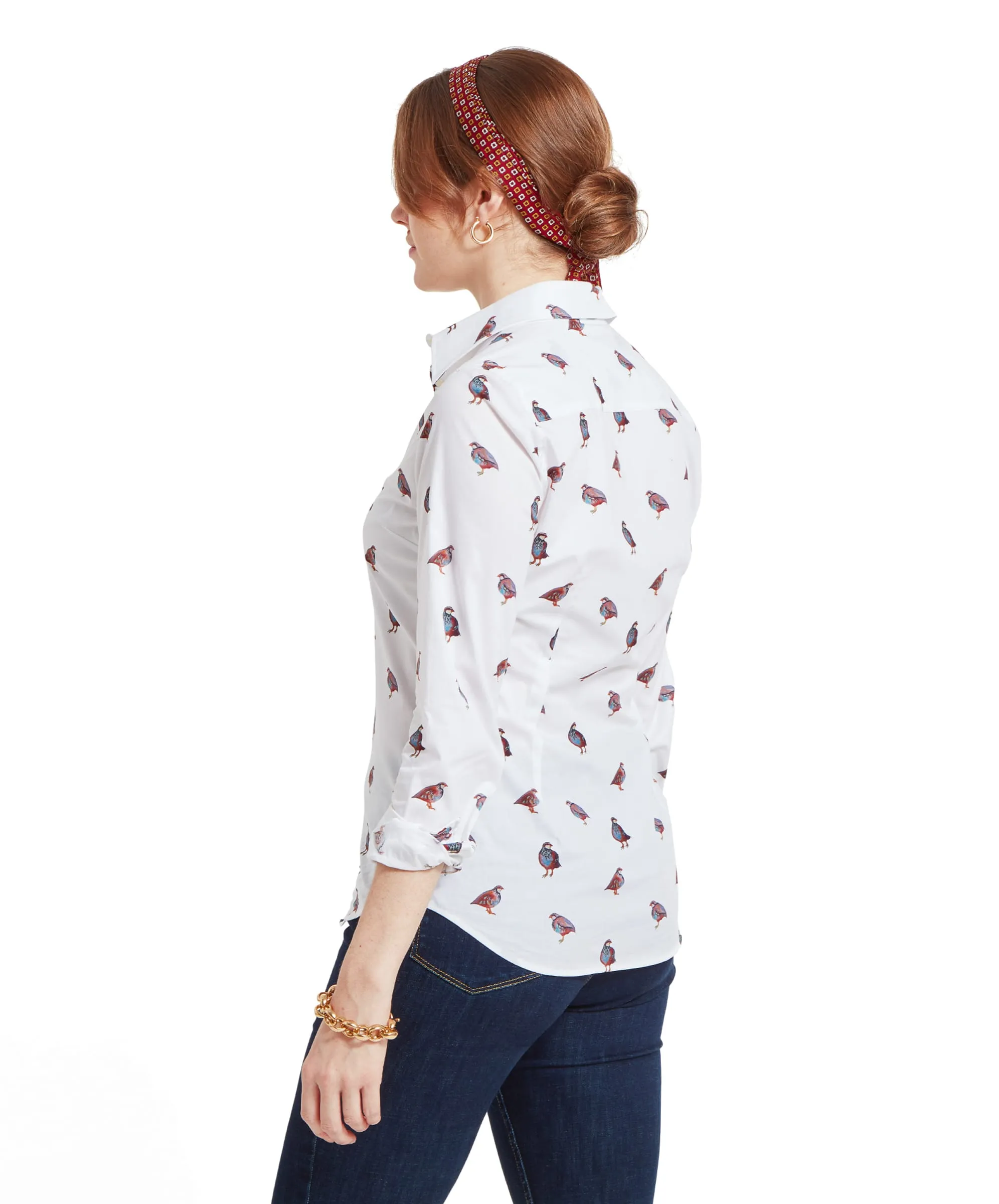 Norfolk Shirt - French Partridge Print