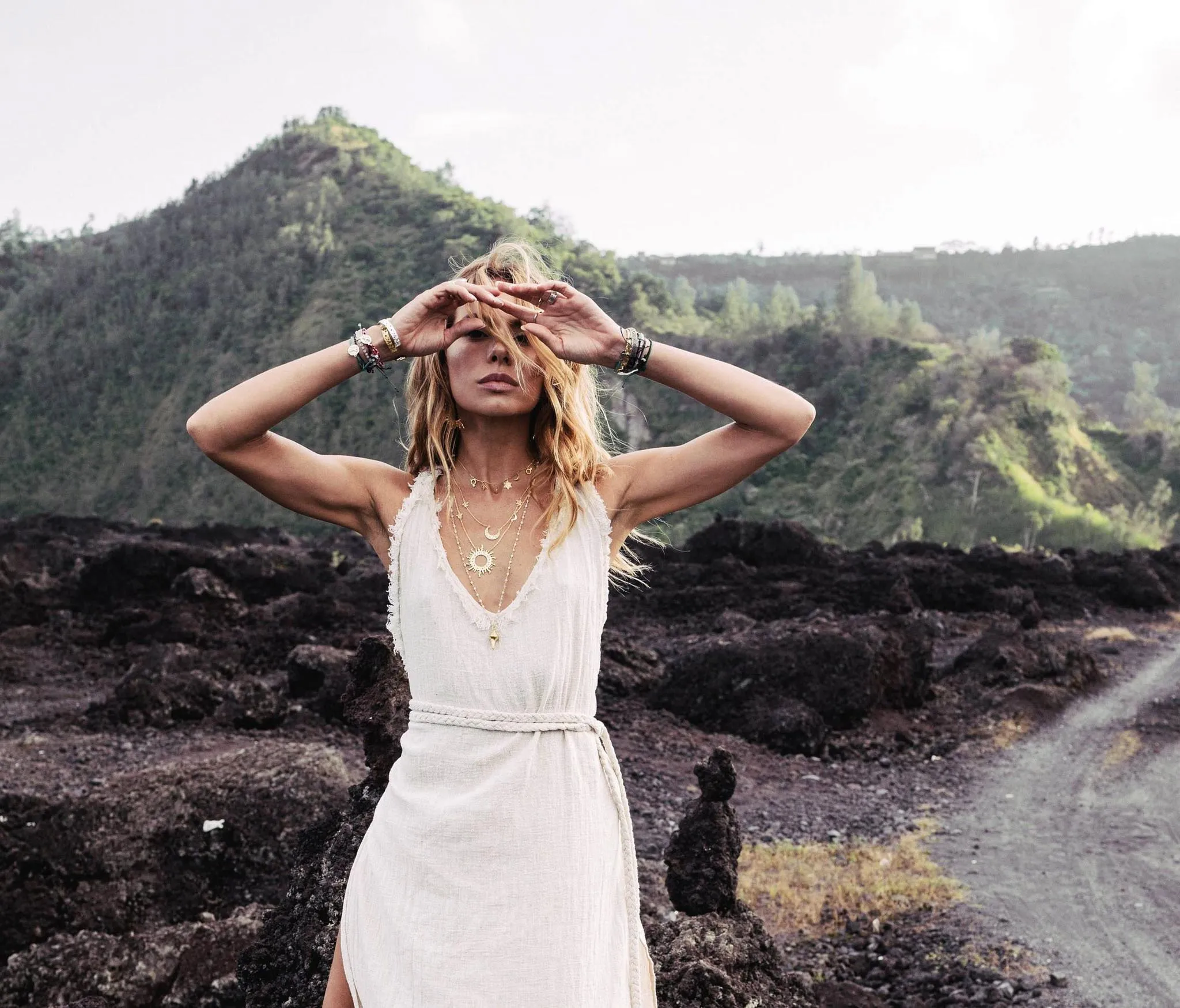 Off-White "Casual Dream" Boho Wrap Dress