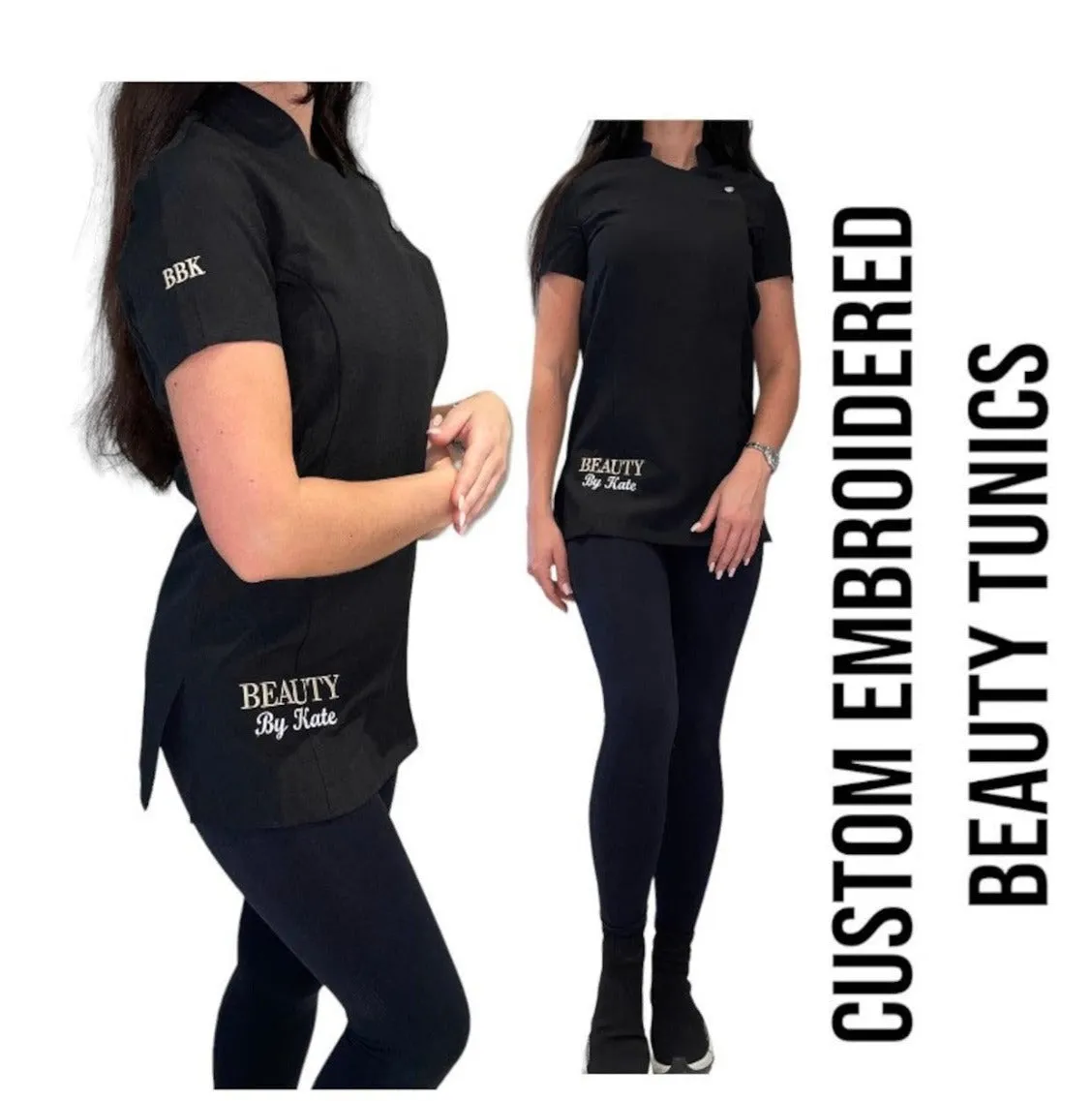 Personalized Beauty Tunic with Custom Embroidery - Showcase Your Business