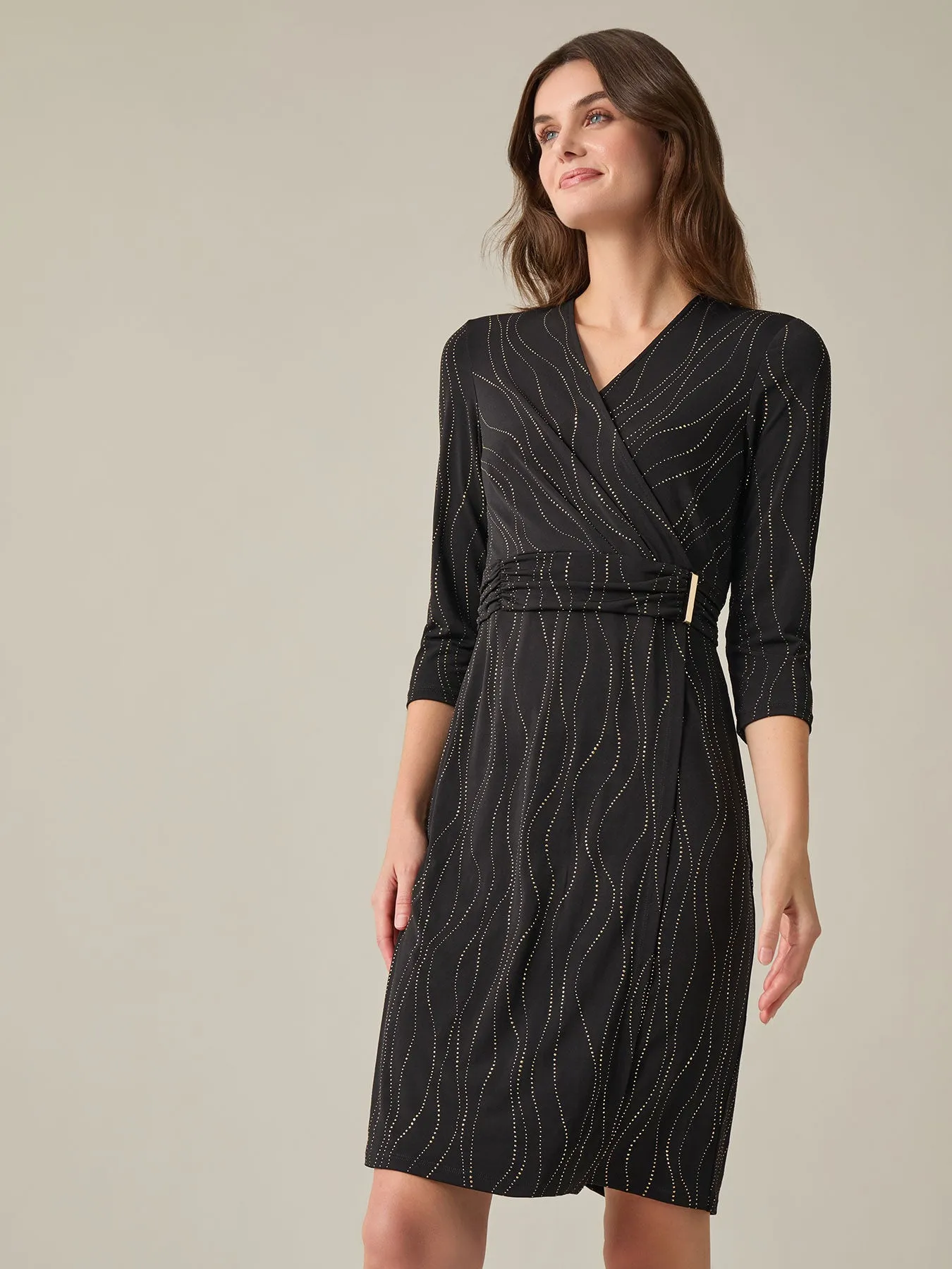 Plus Faux Wrap Dress, Everyday Knit