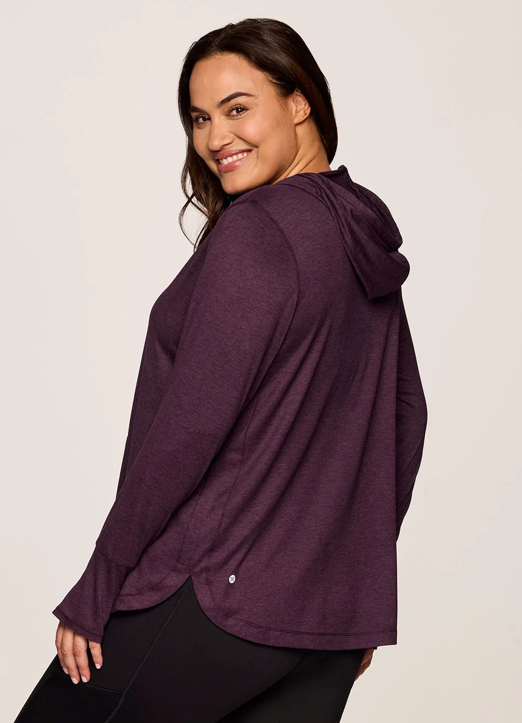 Plus Studio Breathe Super Soft Hoodie Tunic