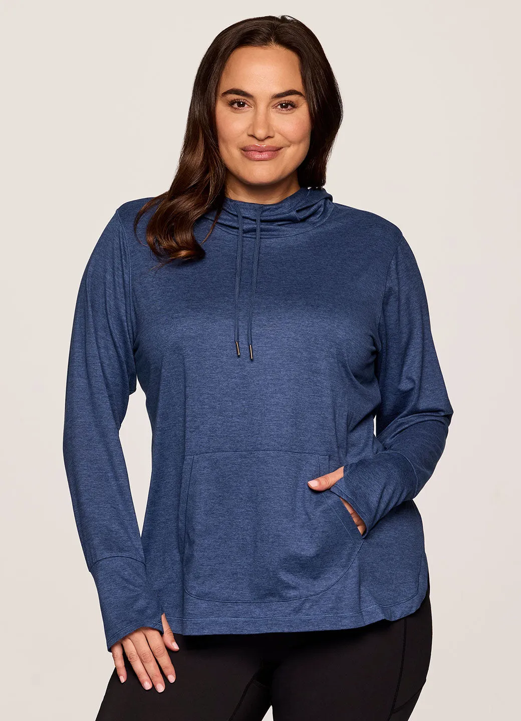 Plus Studio Breathe Super Soft Hoodie Tunic