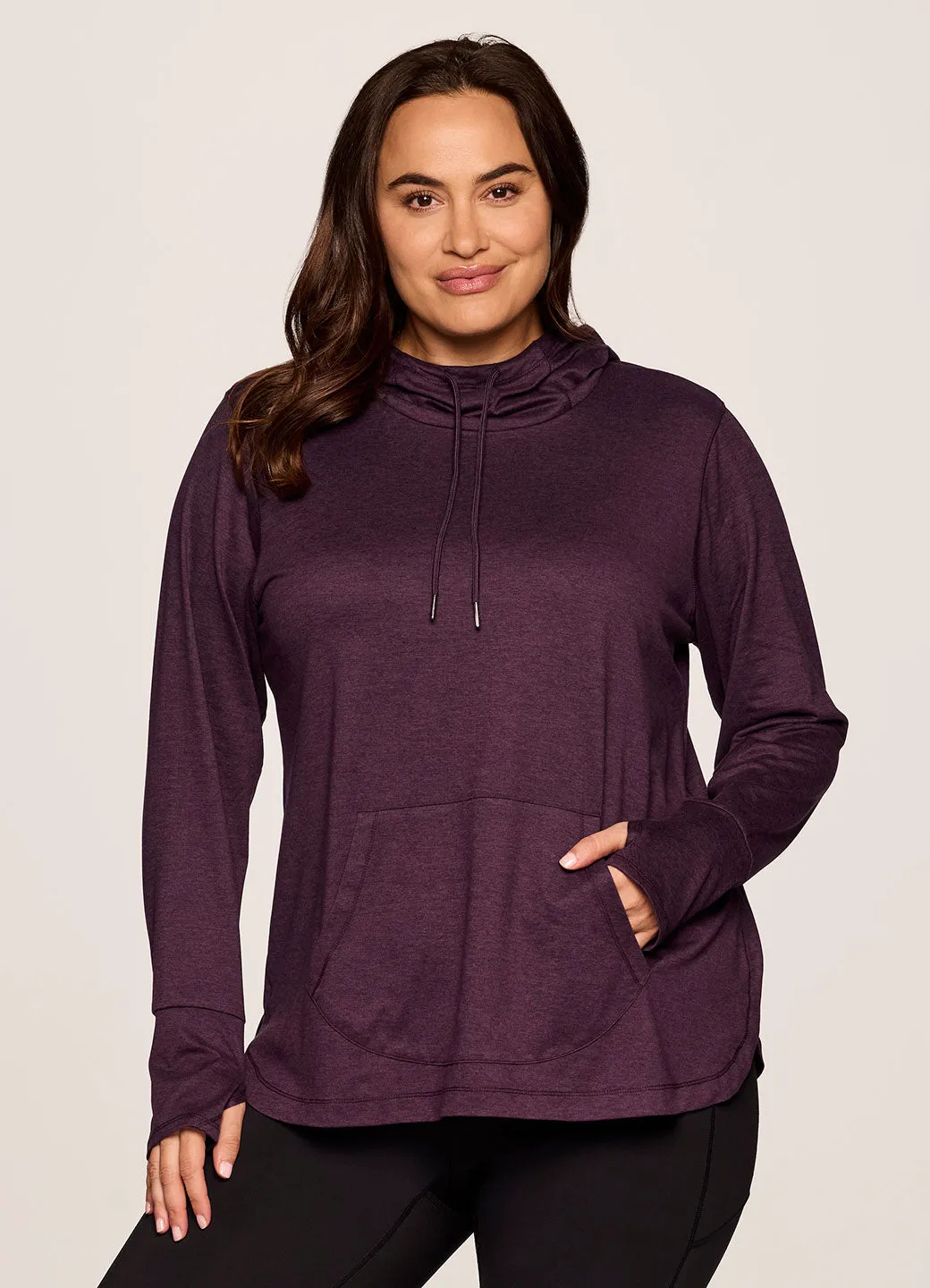 Plus Studio Breathe Super Soft Hoodie Tunic