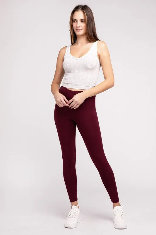 Premium Cotton Full-Length Leggings