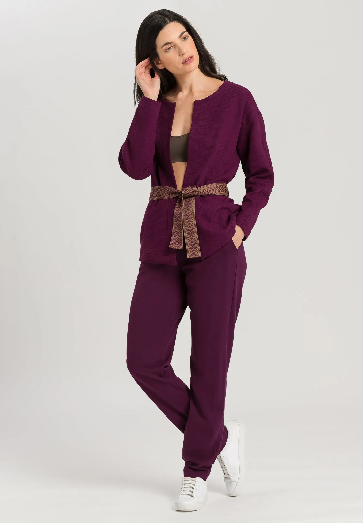 Pure Comfort Belted Cardigan | Sumac 78679-1488