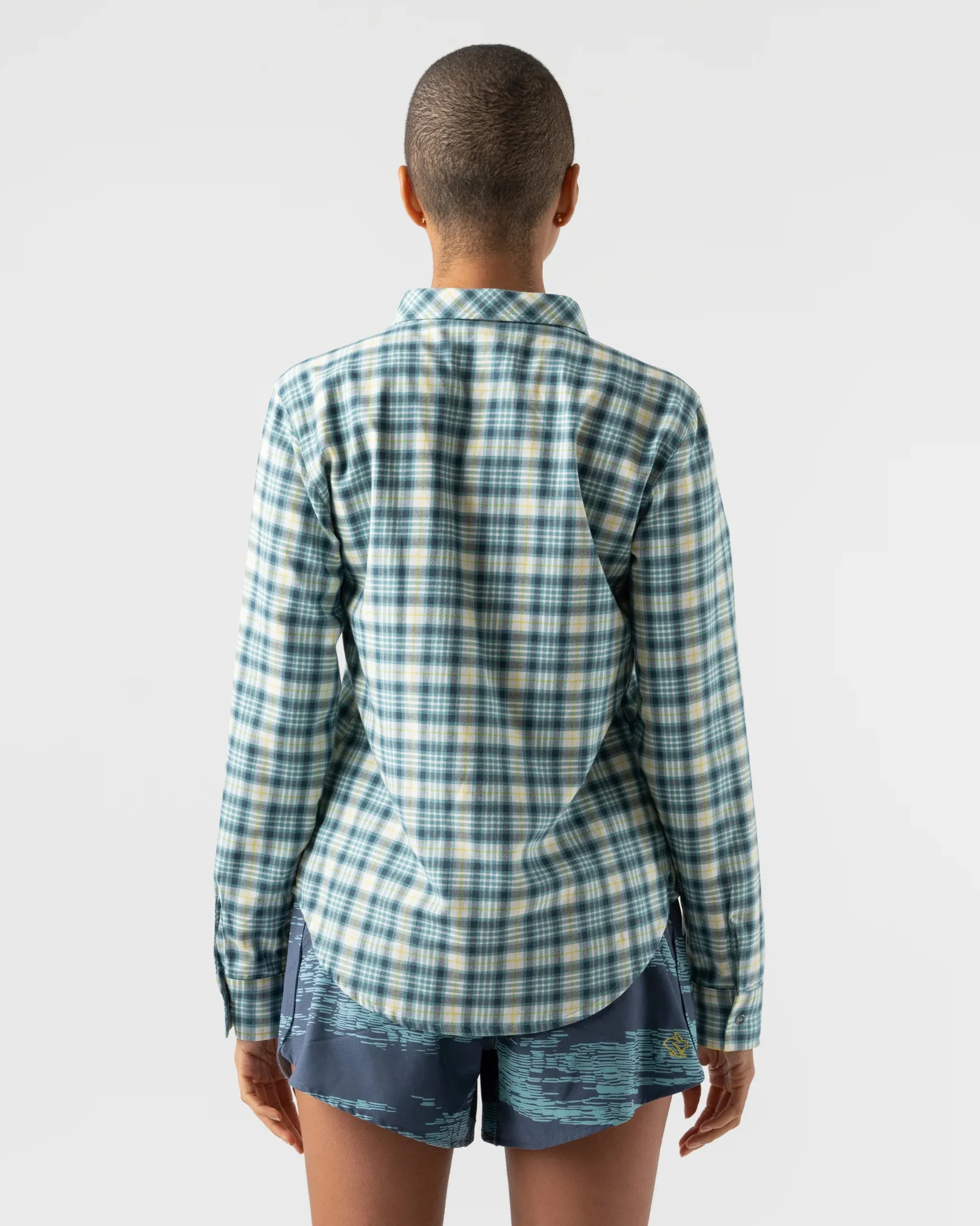 rabbit | High Country LS Flannel | Women's | Dusty Turquoise