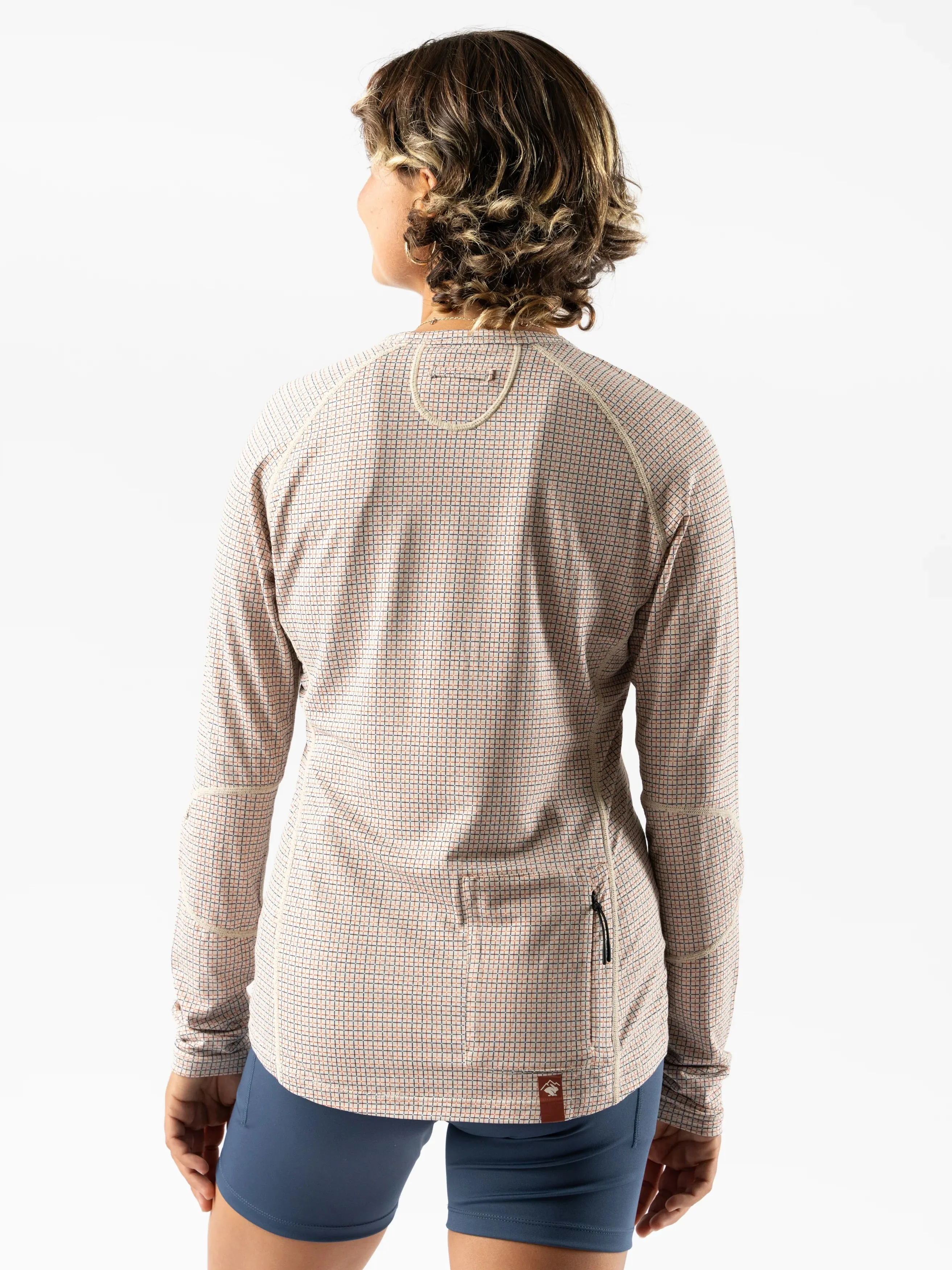 rabbit | Layer One Trail Long Sleeve | Women's | Oak Brick Plaid