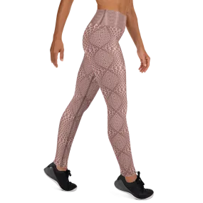 Recursia Illusions Game Yoga Leggings In Pink