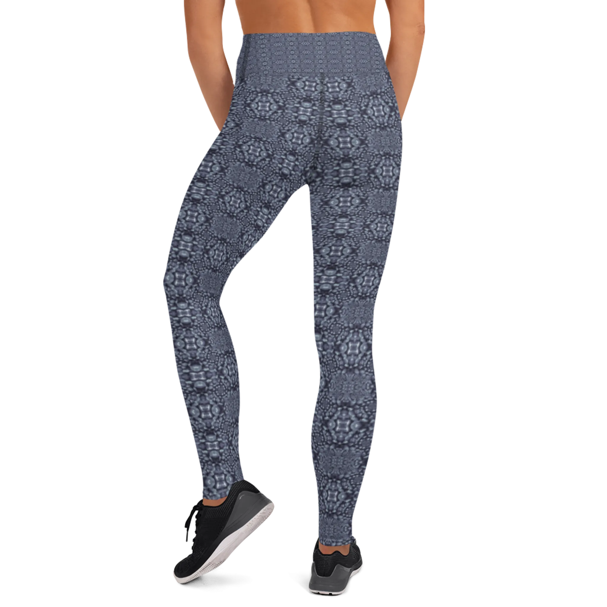 Recursia Indranet Yoga Leggings In Blue