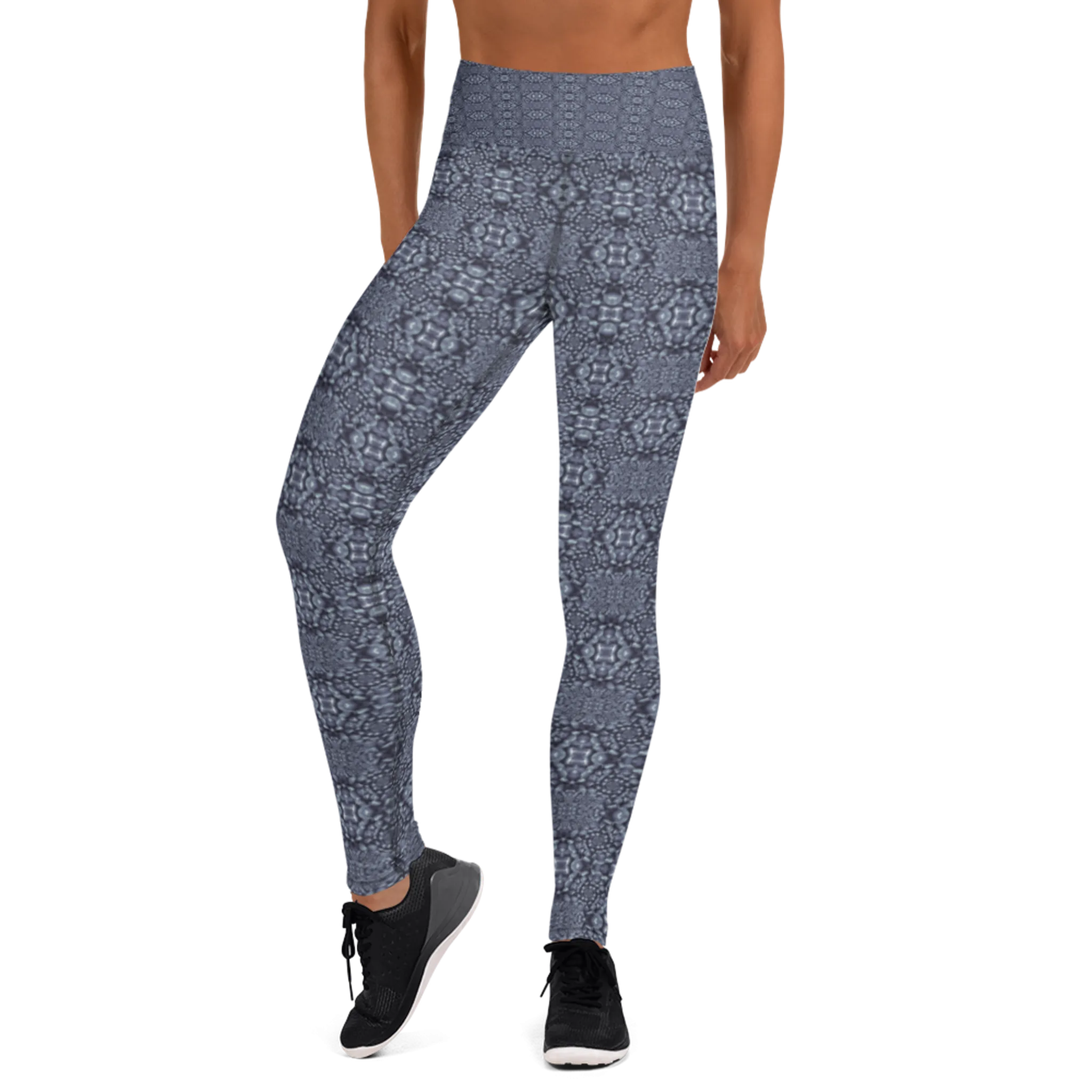 Recursia Indranet Yoga Leggings In Blue