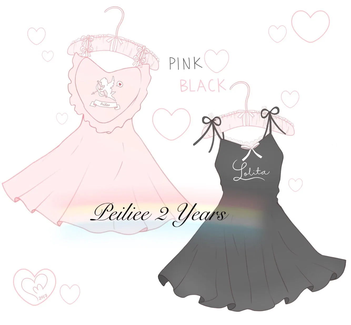 [Sample Sale] Peiliee 2 Years Anniversary The Dreamy Velvet Dress And Cotton Dress Set