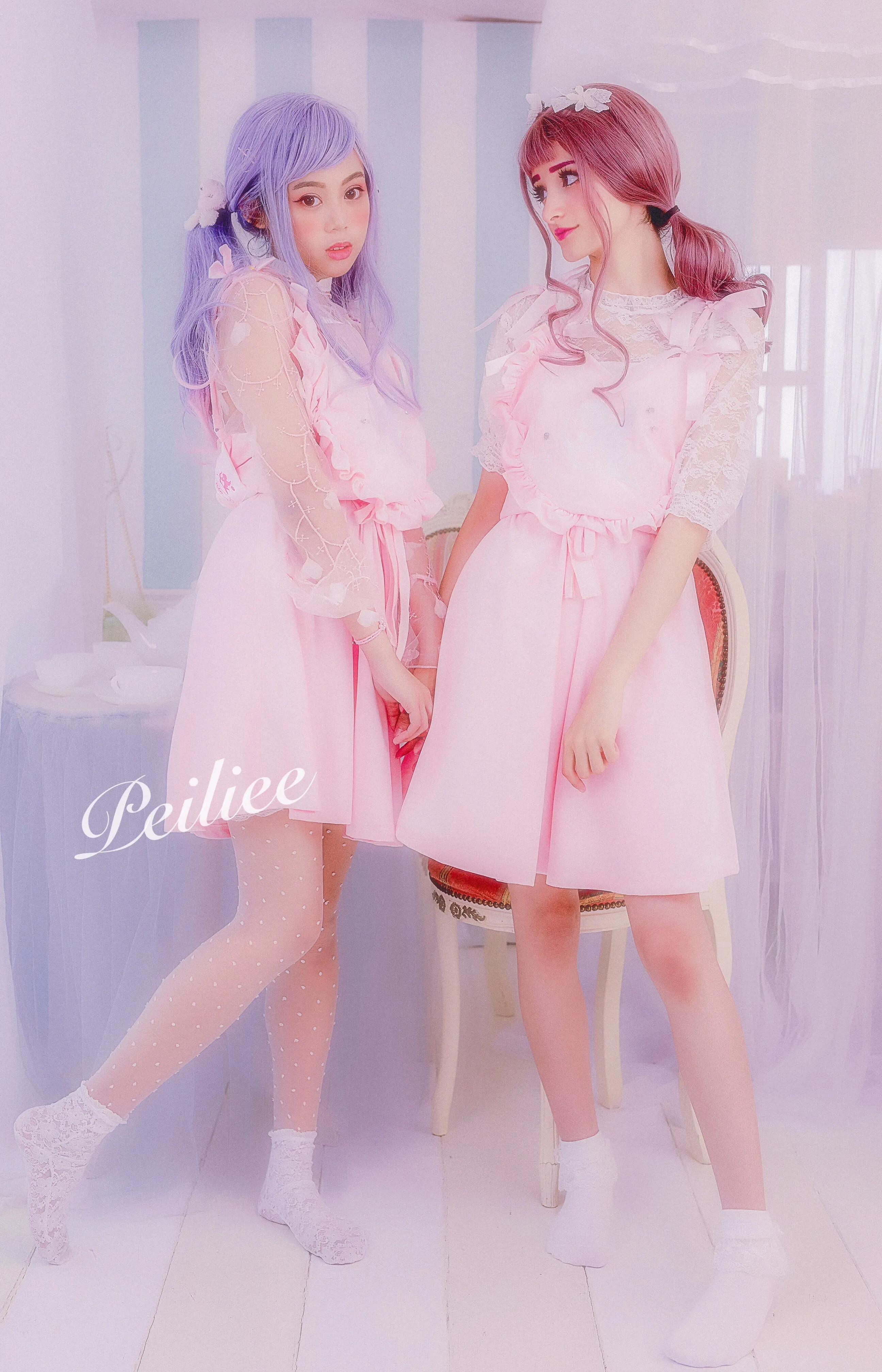 [Sample Sale] Peiliee 2 Years Anniversary The Dreamy Velvet Dress And Cotton Dress Set