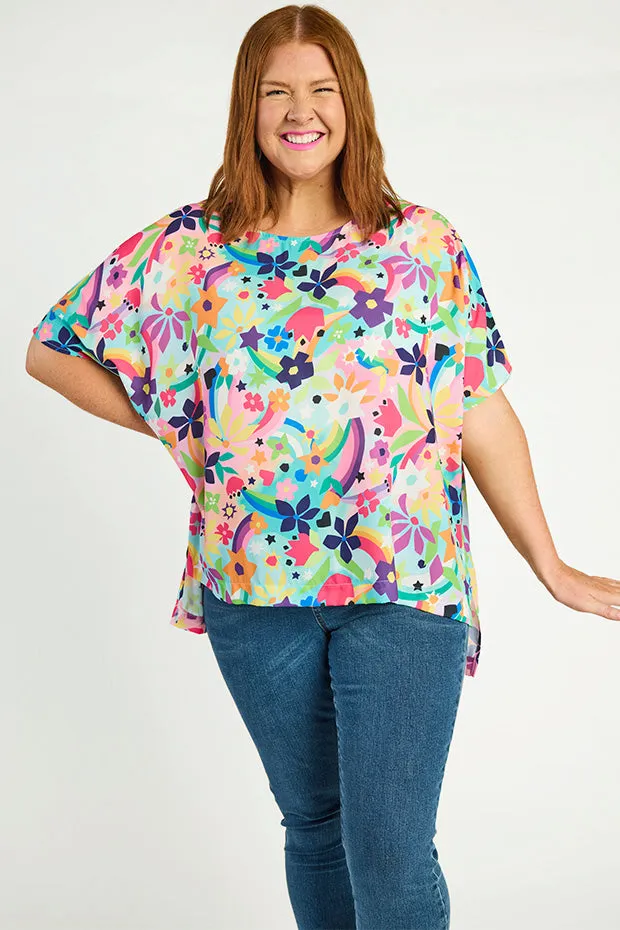 Serena Rainbow Bright Top