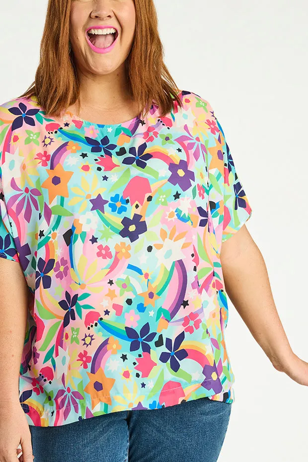 Serena Rainbow Bright Top