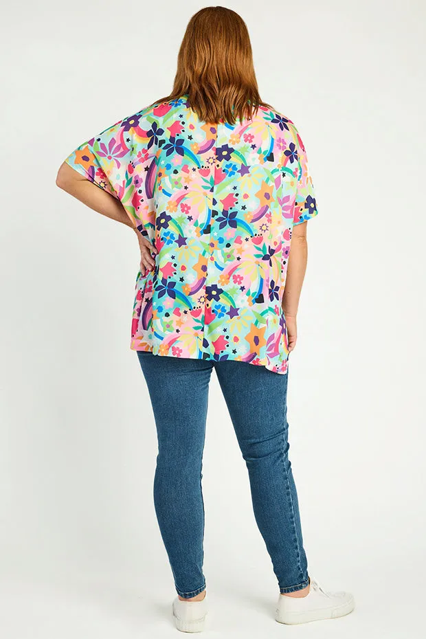 Serena Rainbow Bright Top