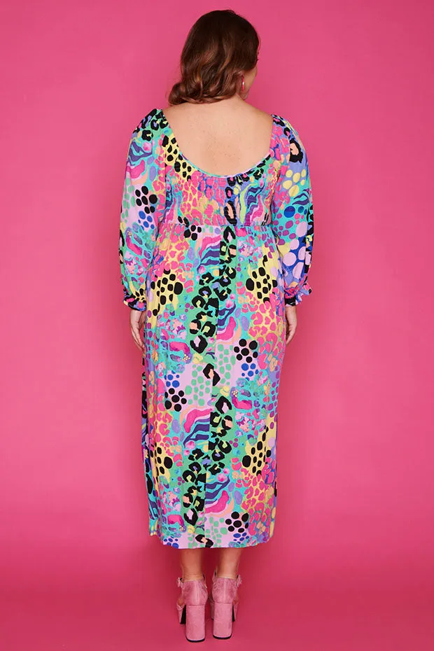 Sheryl Electric Leopard Dress