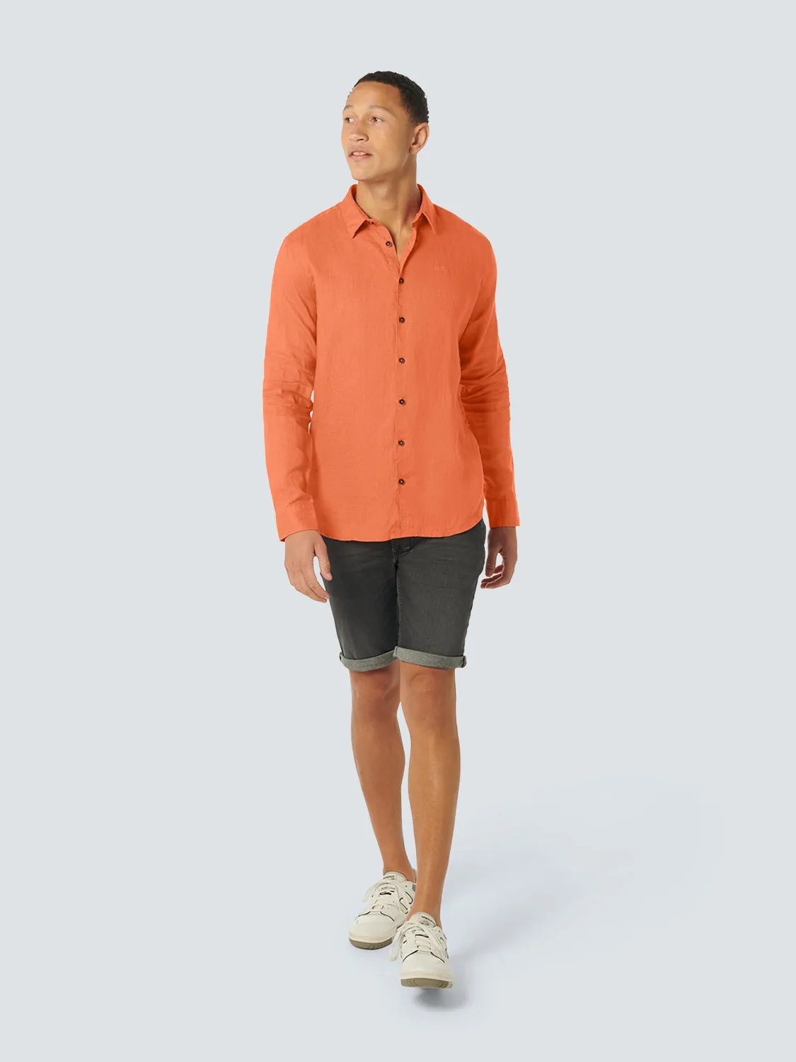 Shirt Linen Solid | Melon