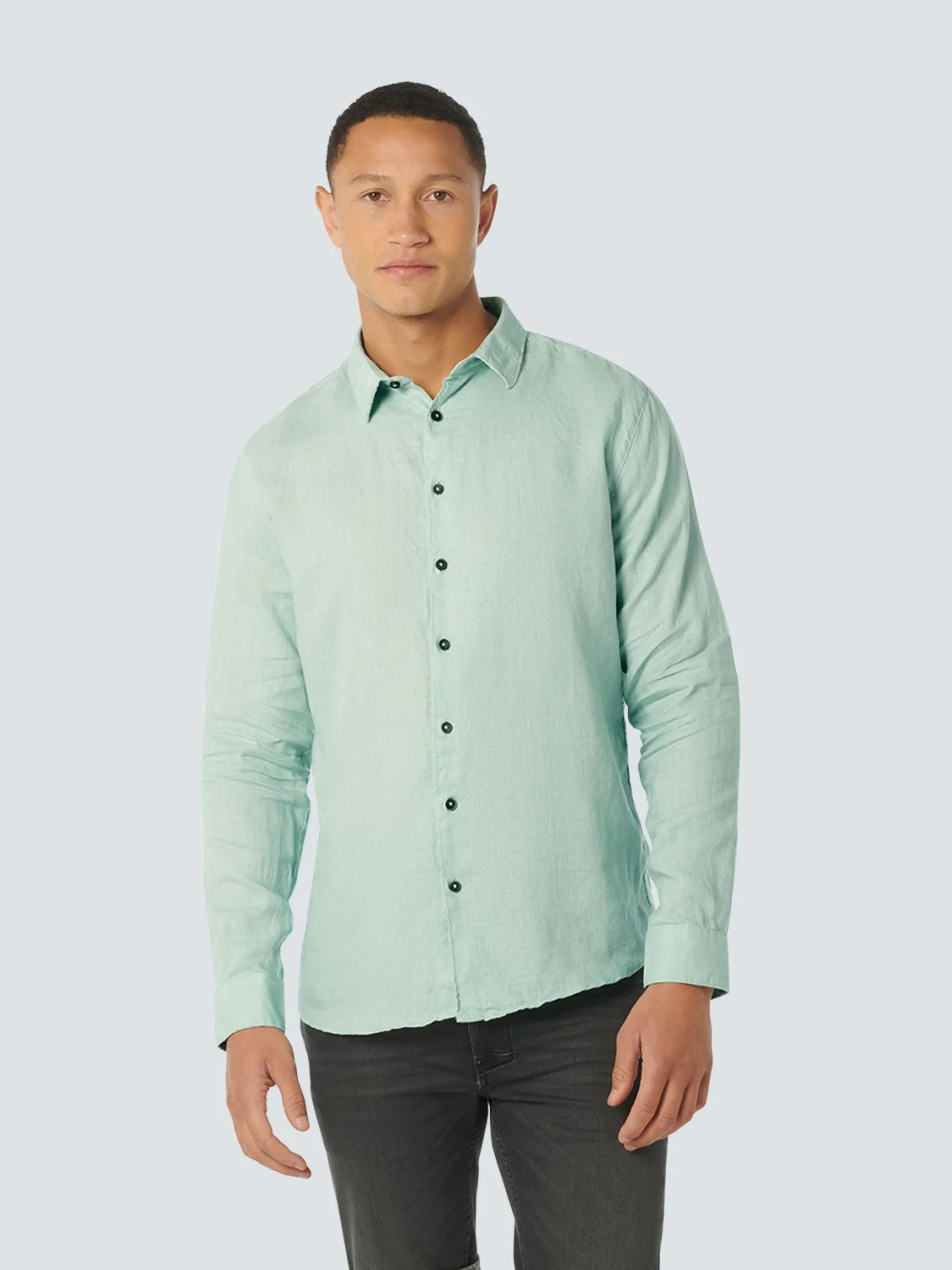 Shirt Linen Solid | Mint