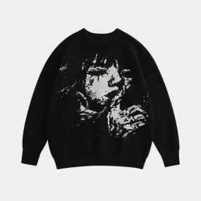 Silent Echo | Monochrome Art Sweater