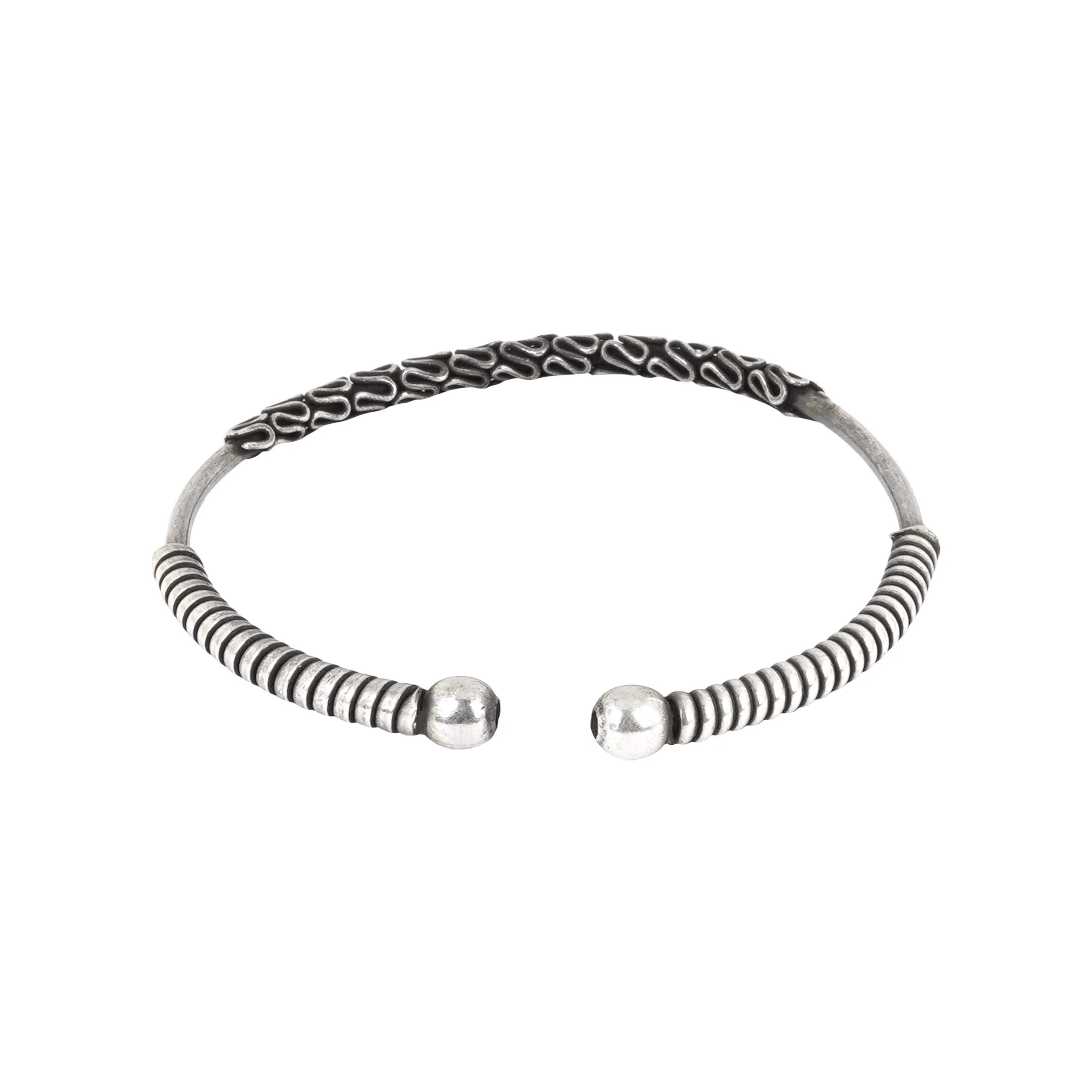 Teejh Dyuthi Silver Oxidised Bracelet