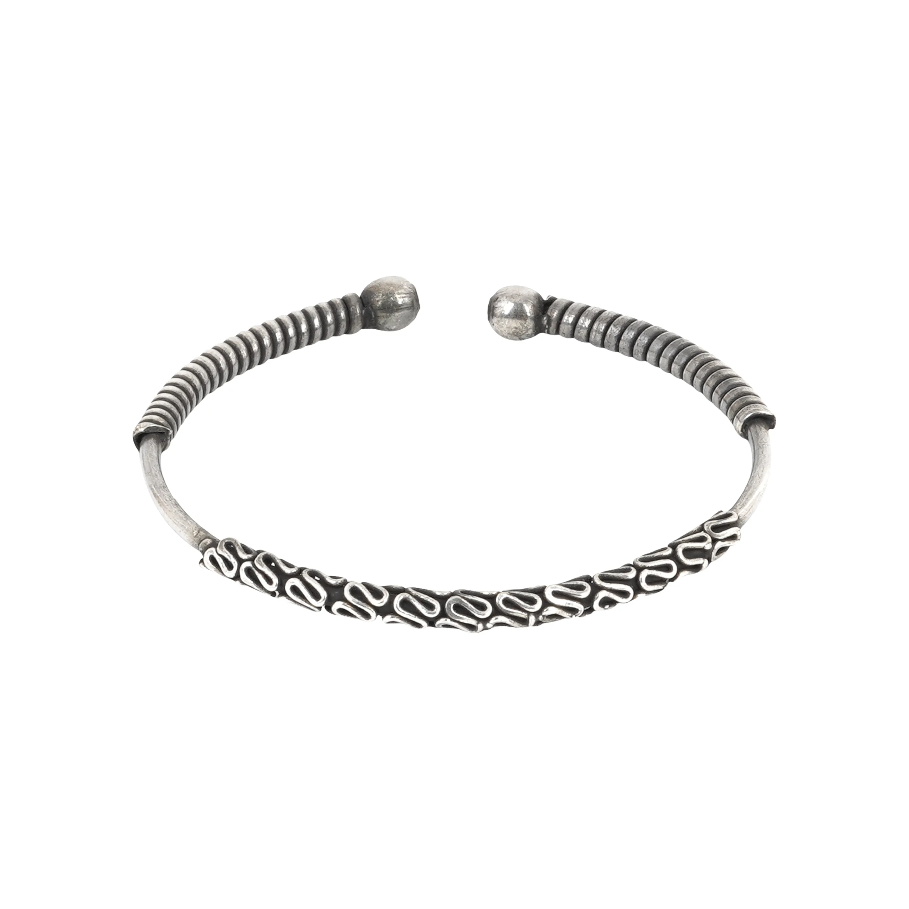 Teejh Dyuthi Silver Oxidised Bracelet