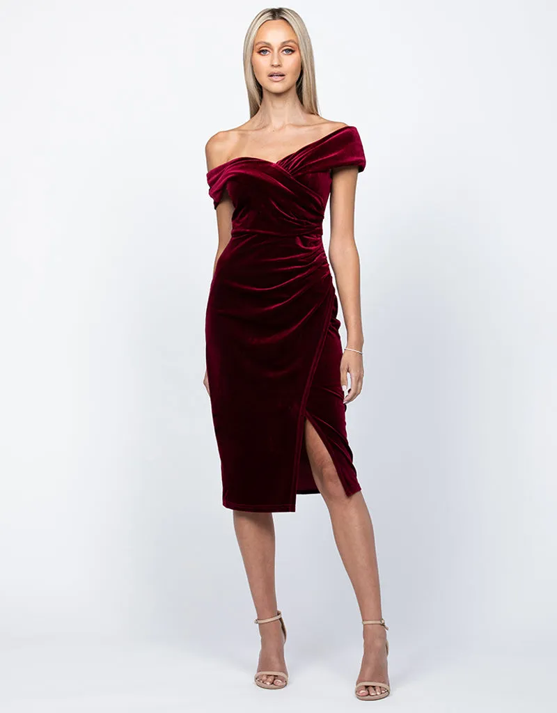 TILLY VELVET MIDI BL55D03S