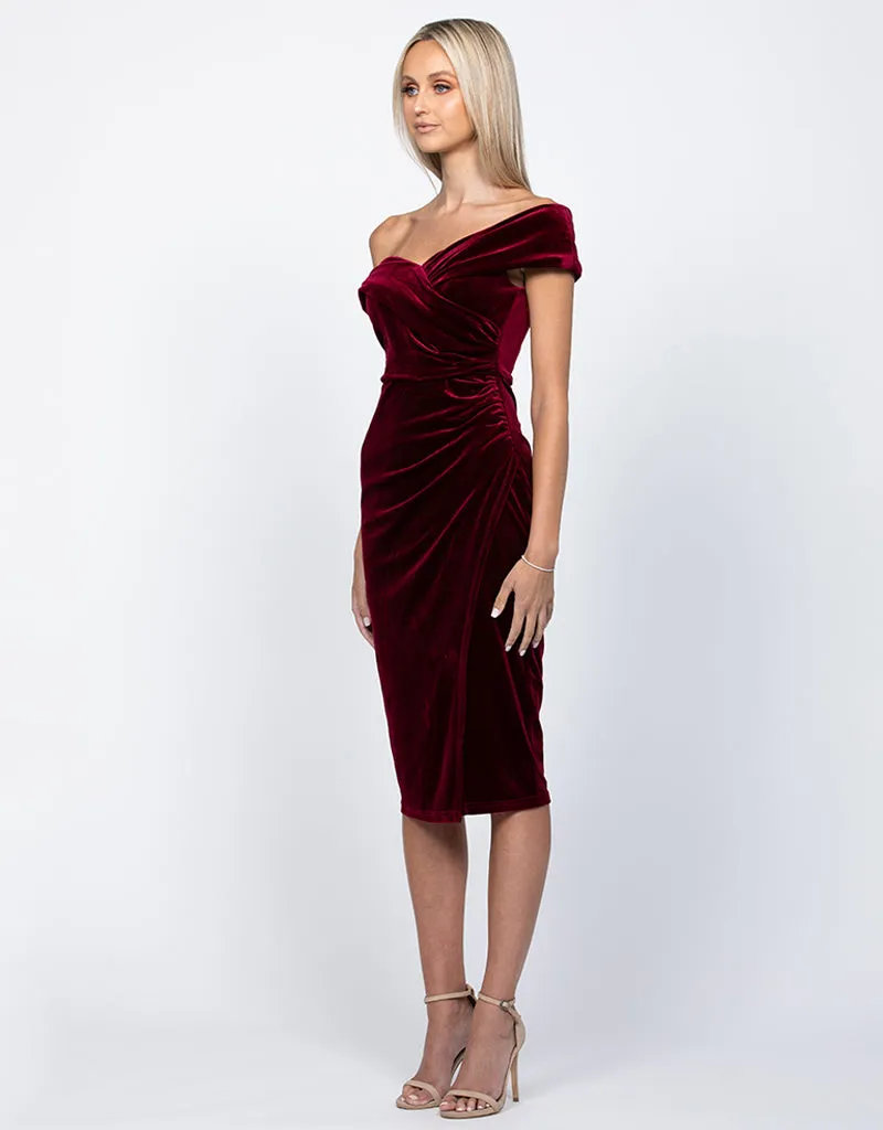 TILLY VELVET MIDI BL55D03S