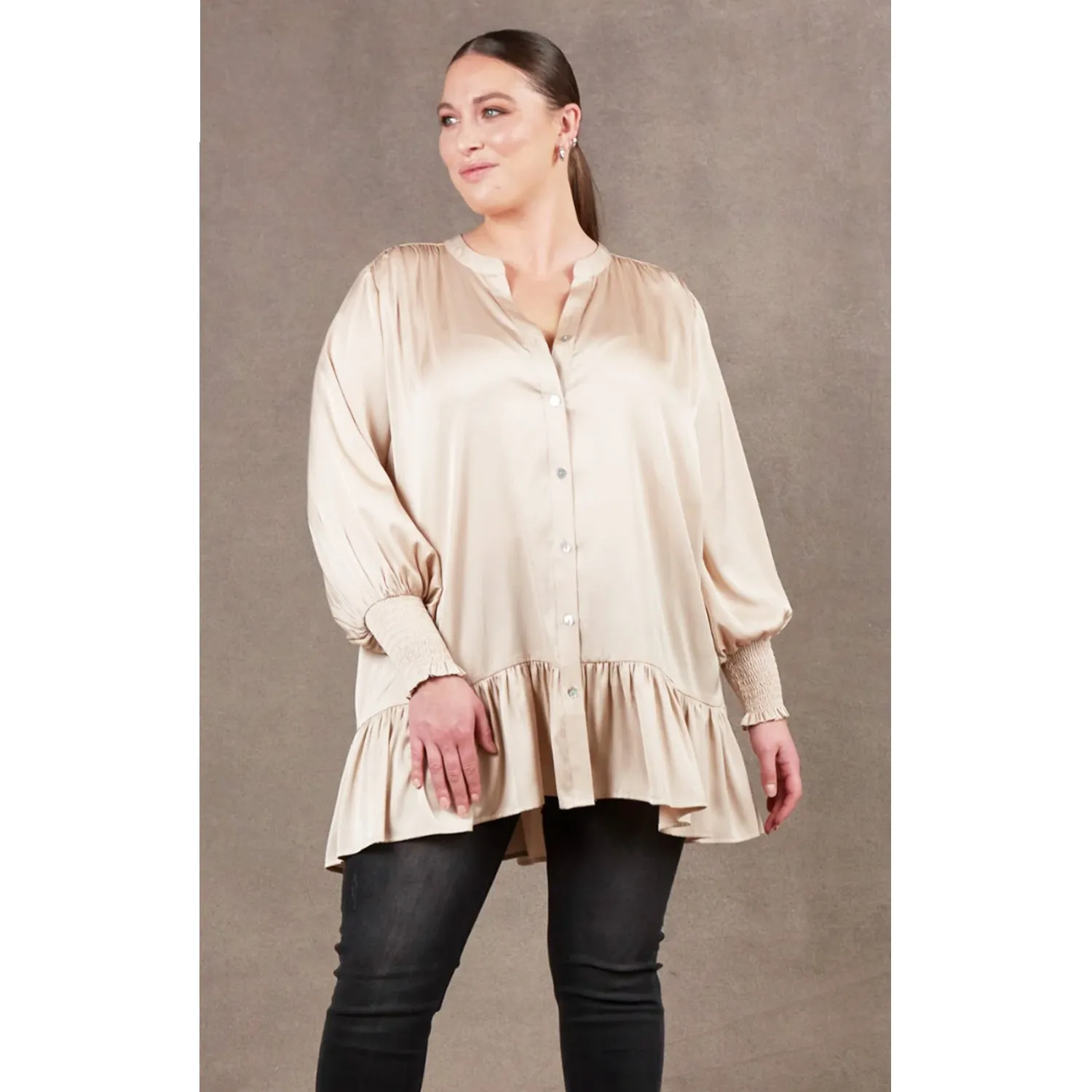 Top Norse Blouse ONE SIZE - Oyster