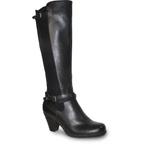 VANGELO Women Boot HF8422 Knee High Dress Boot Black