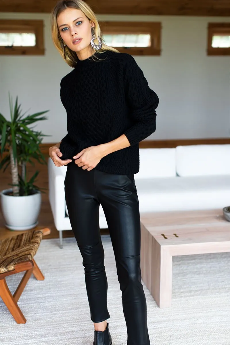 Vegan Leather Leggings