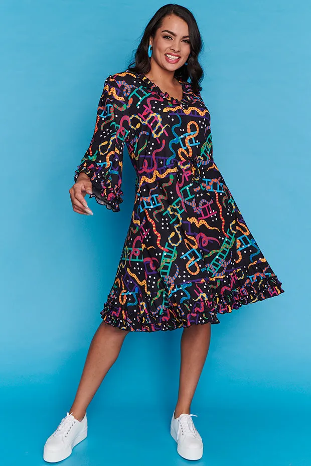 Winnie Snakes & Ladders Dress