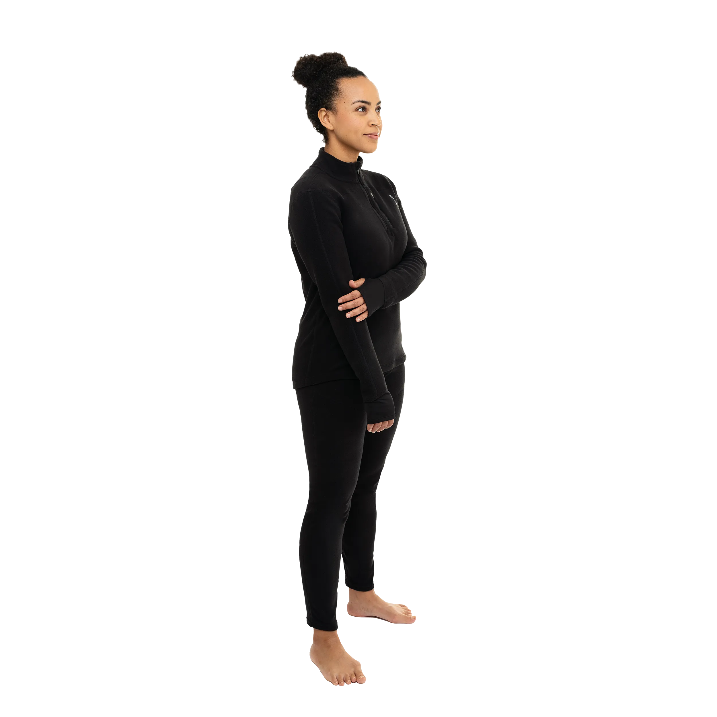 Women's La Montaña Fleece Zip-T - Black/Black