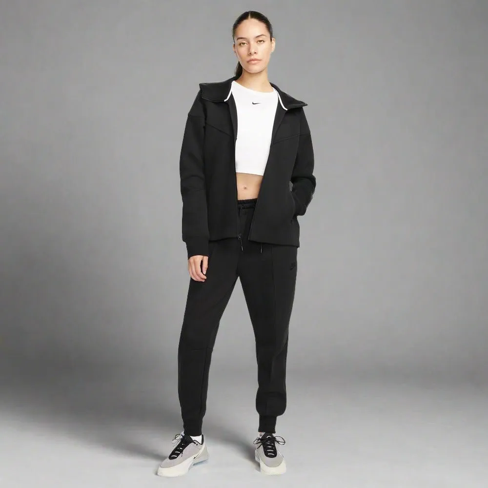 Womens Sportswear Tech Fleece Windrunner Hoodie - Black/Black