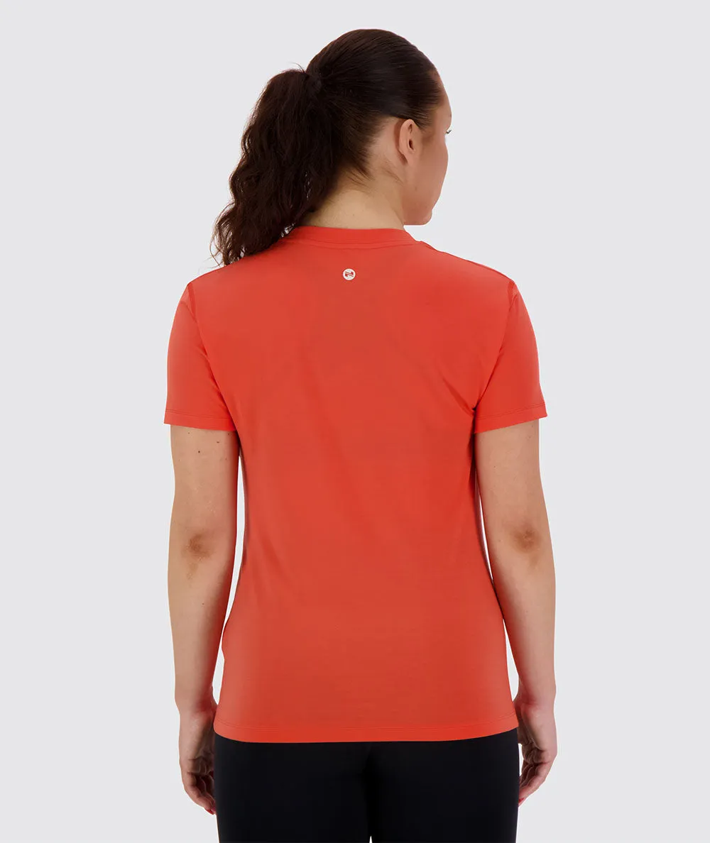 Women's Training Tee (Poppy Red)