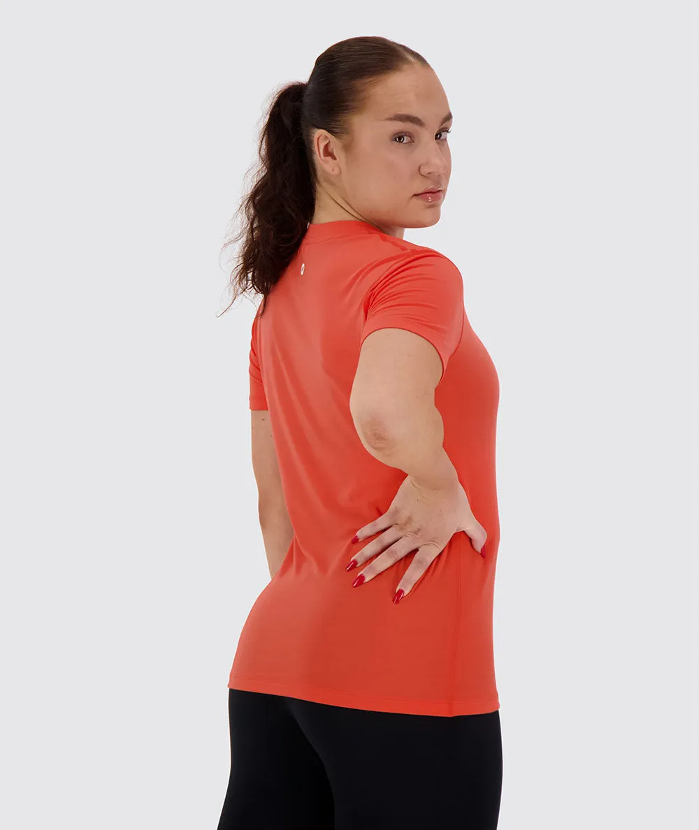 Women's Training Tee (Poppy Red)