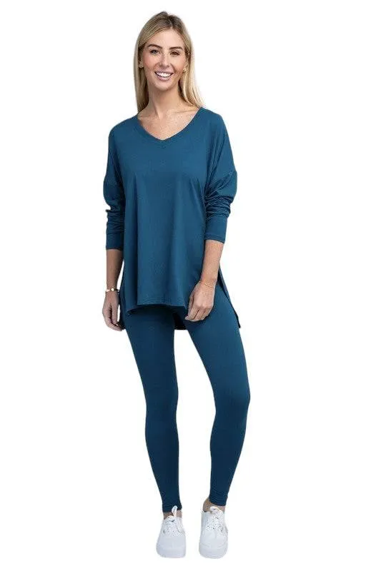 Zenana Long Sleeve Loungewear Set