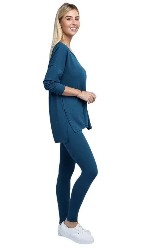 Zenana Long Sleeve Loungewear Set