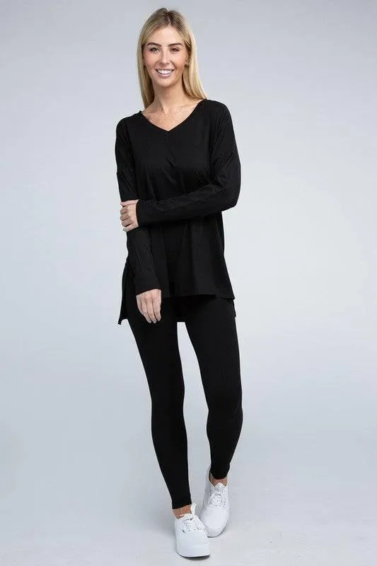 Zenana Long Sleeve Loungewear Set